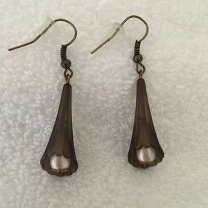 Beautiful Artisan Earrings with Pink Pearl